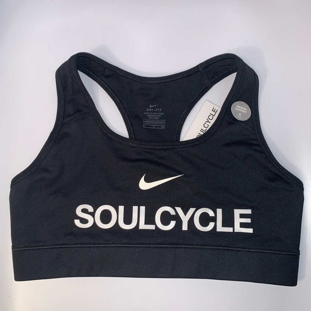 NWT Nike SoulCycle Black & White Sports Bra Small